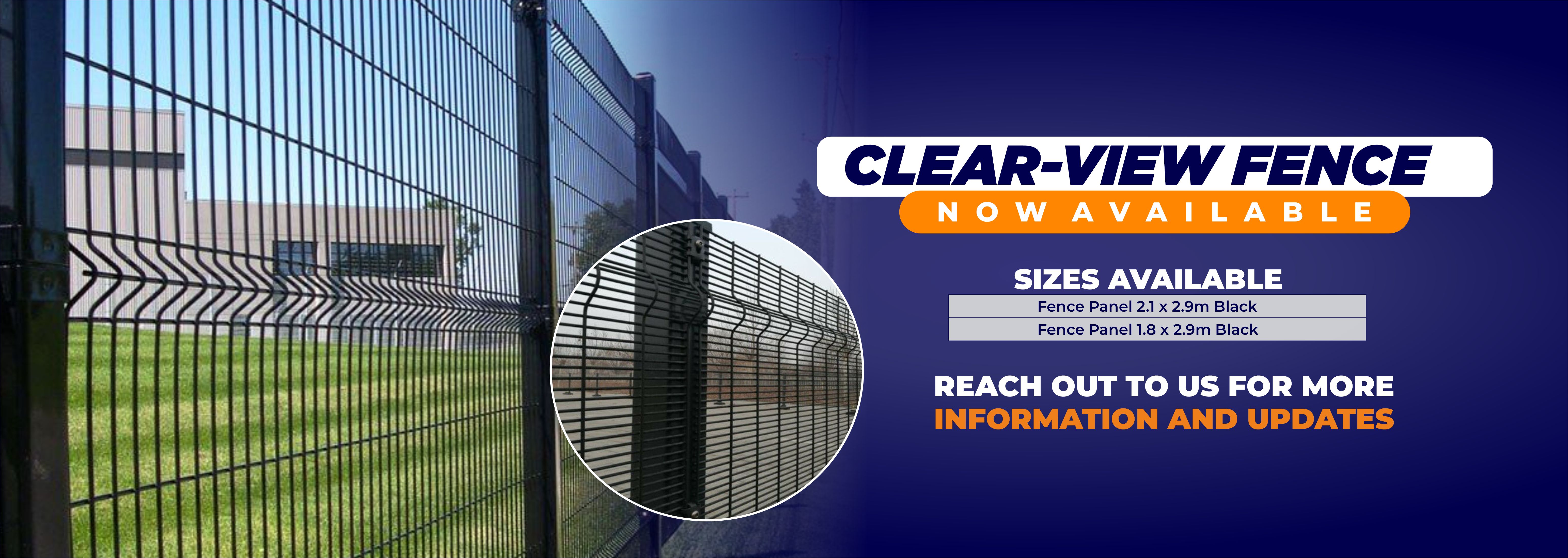 website headers CLEARVIEW Clearview Fence